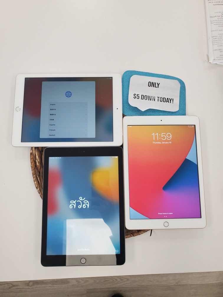 Apple IPad 5Th Gen Tablet  - Pay $1 DOWN AVAILABLE - NO CREDIT NEEDED
