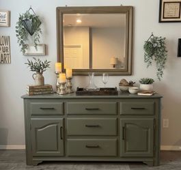 Solid wood modern farmhouse style buffet- local delivery available