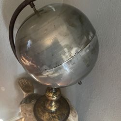 Art Deco Aluminum Globe