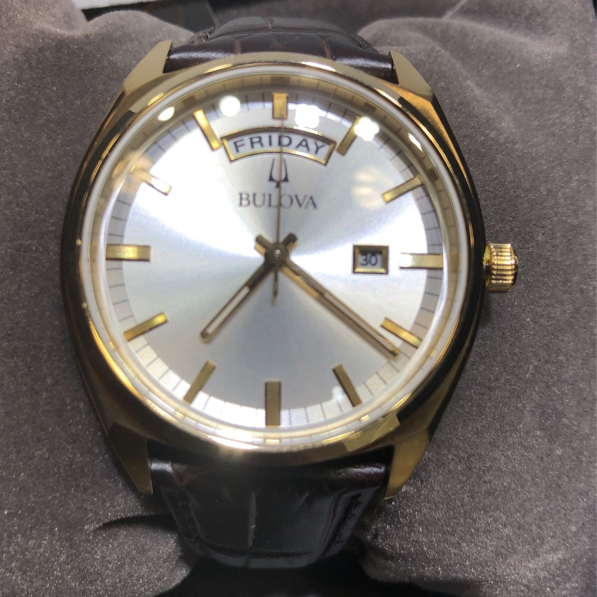 BULoVA men’s watch with Waterproof Genuine leather swiss moment comes with five year warranty Band,New Products : American Fashion Style Bags On Sale