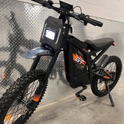 2400W Electric Dirt E-Bike, 37mph, Hydraulic Brakes, 25 Inch True Dirt Bike Tires 