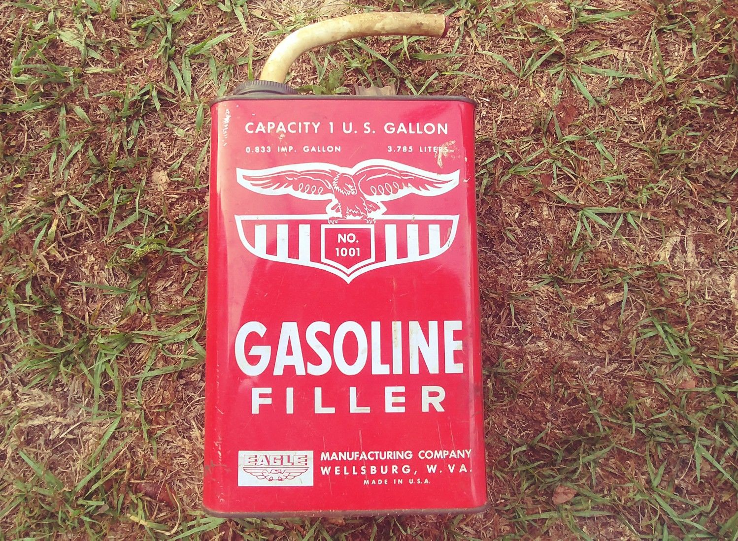 Vintage Eagle 1 Gallon Gas Can