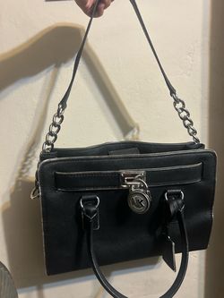 Michael Kors Hamilton Black Saffiano Leather Handbag