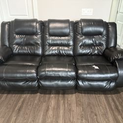 Faux Leather Manual Recliner