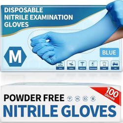 Medical Blue Nitrile Disposable Exam Gloves