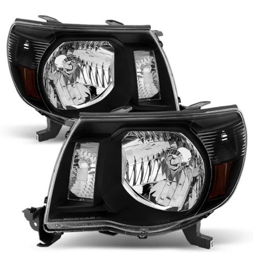 Toyota Tacoma Black Housing Headlight For 05-11 Headlp 