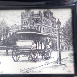Painting Of buggie And Carrage