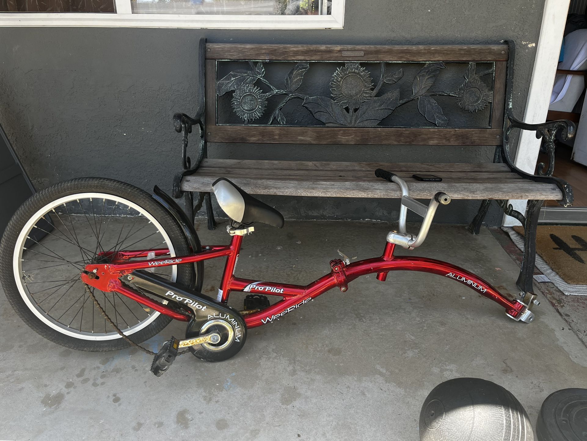 WeeRide Pro Pilot Aluminium Tagalong Trailer Childs Kids Bike Seat