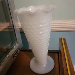 Antique Milk Glass Vase