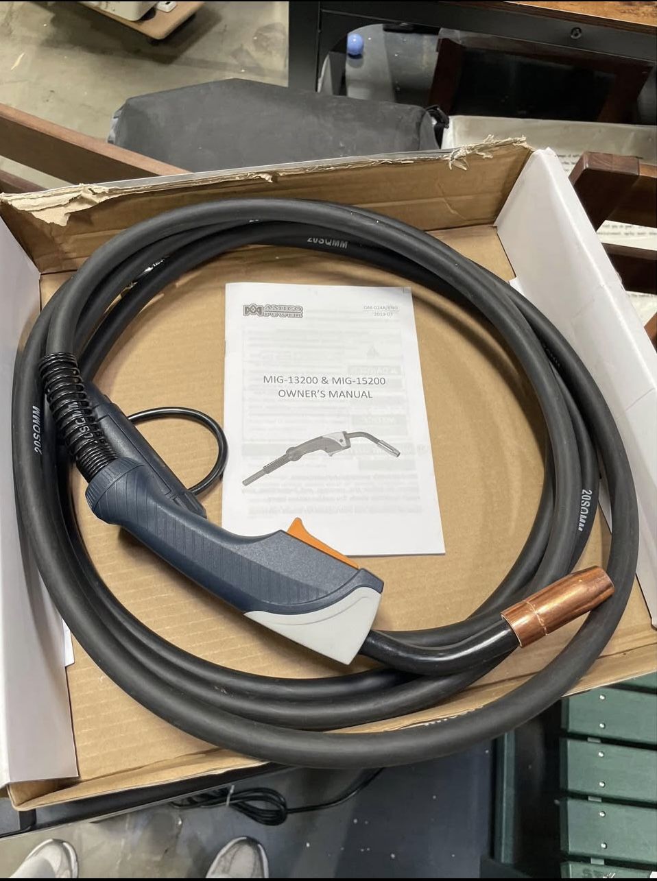 New 15-Feet 200-Amp MIG Welder Welding Torch Gun Assembly, Use for Amico Power MTS-205, MTS-185