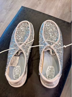 Hey Dudes, Wendy sequins cream size 11