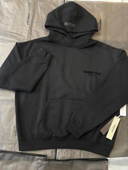 Black essentials hoodie
