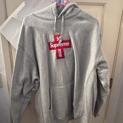 Supreme Cross Box Logo Hooded Sweatshirt