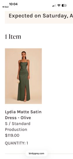 Bridesmaid dress- Birdy Grey size S