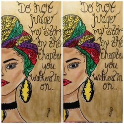 Hand painted canvas