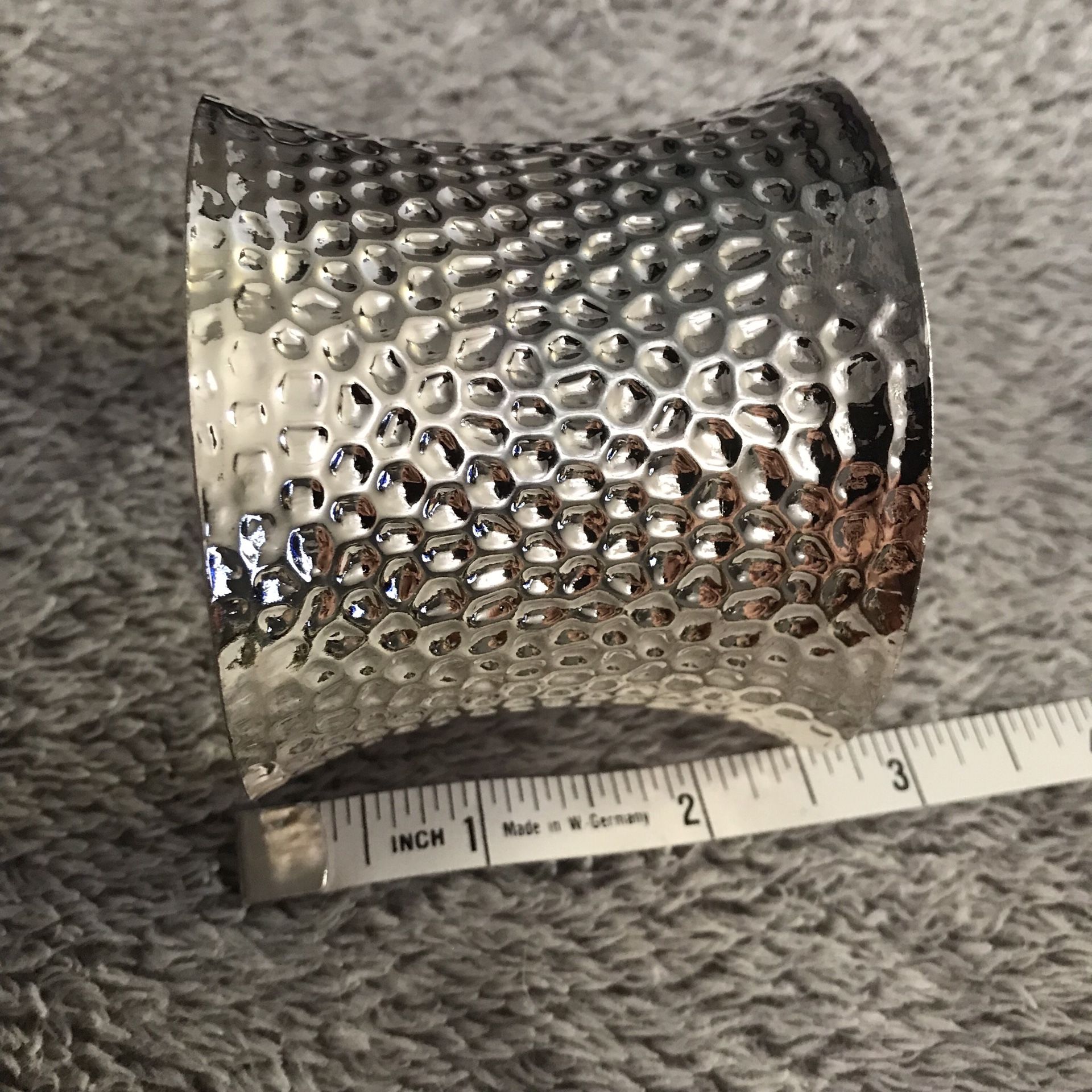 Metal Hammered Cuff Bracelet