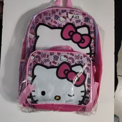 New Hello Kitty Backpack With Lunch bag $23