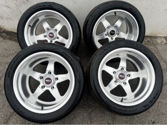 Weld Ventura Machine 17x11 5x5 Chevy Or 5x5.5 Ford With 315/35R17 Nitto RII Tires 🔥🔥🔥