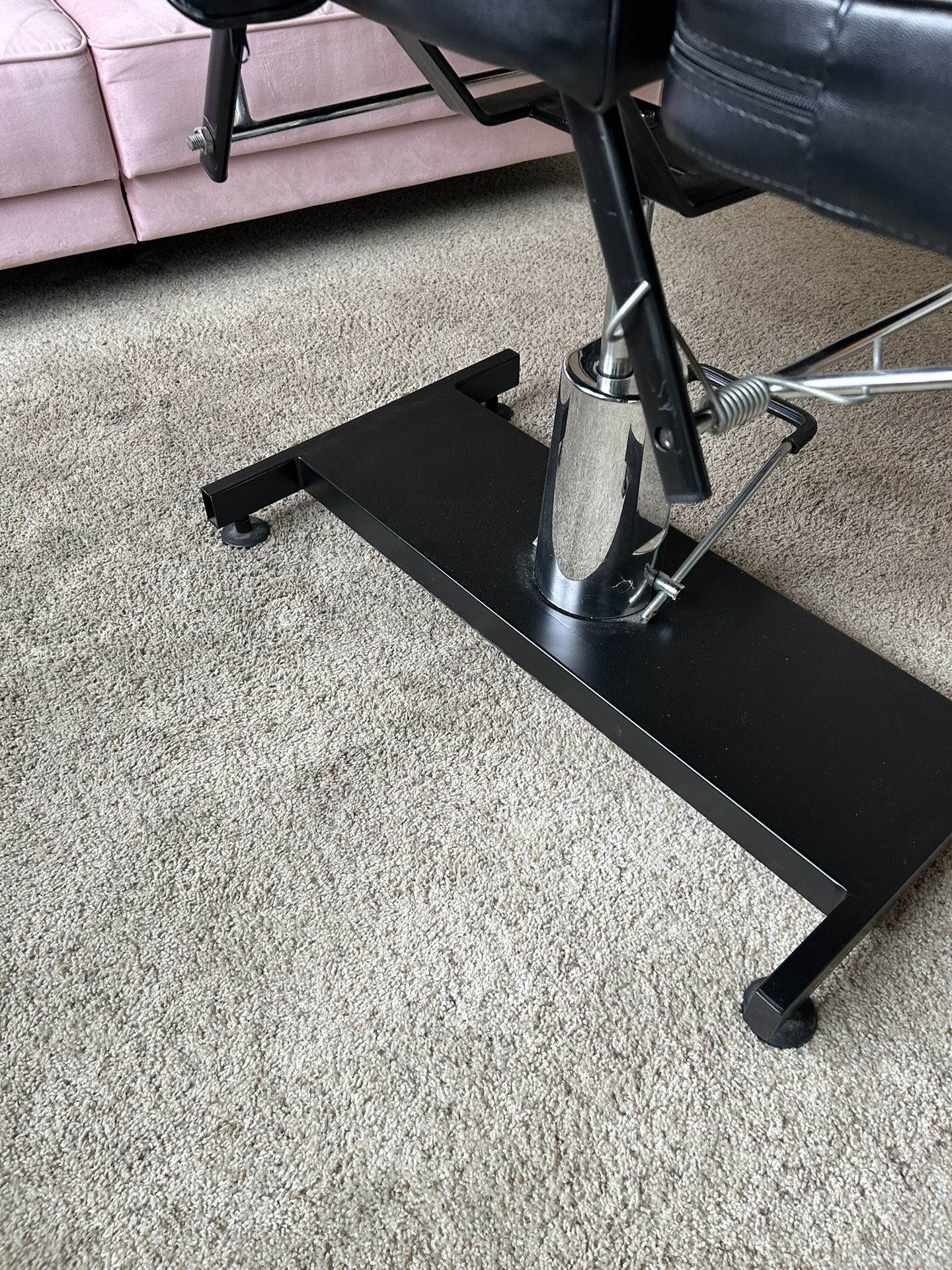 Black Leather Adjustable Spa Chair