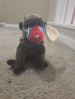 Retired Ty Beanie Baby - "Cheeks" the Baboon (1999) - Original with Tags