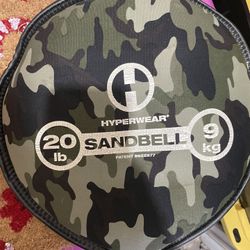 Hyperwear Camo Sandbell 20lb - 25.00