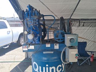 Quincy, 80 gallon air compressor.