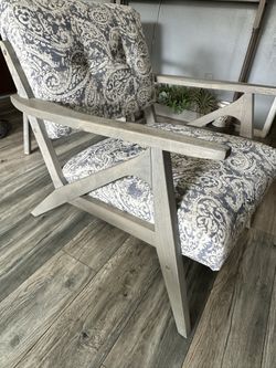 Floral Accent Chairs Set