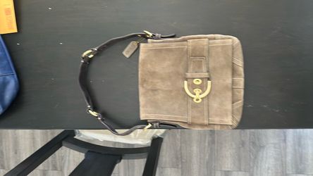 Authentic Coach brown suade Soho shoulder bag style 8A21