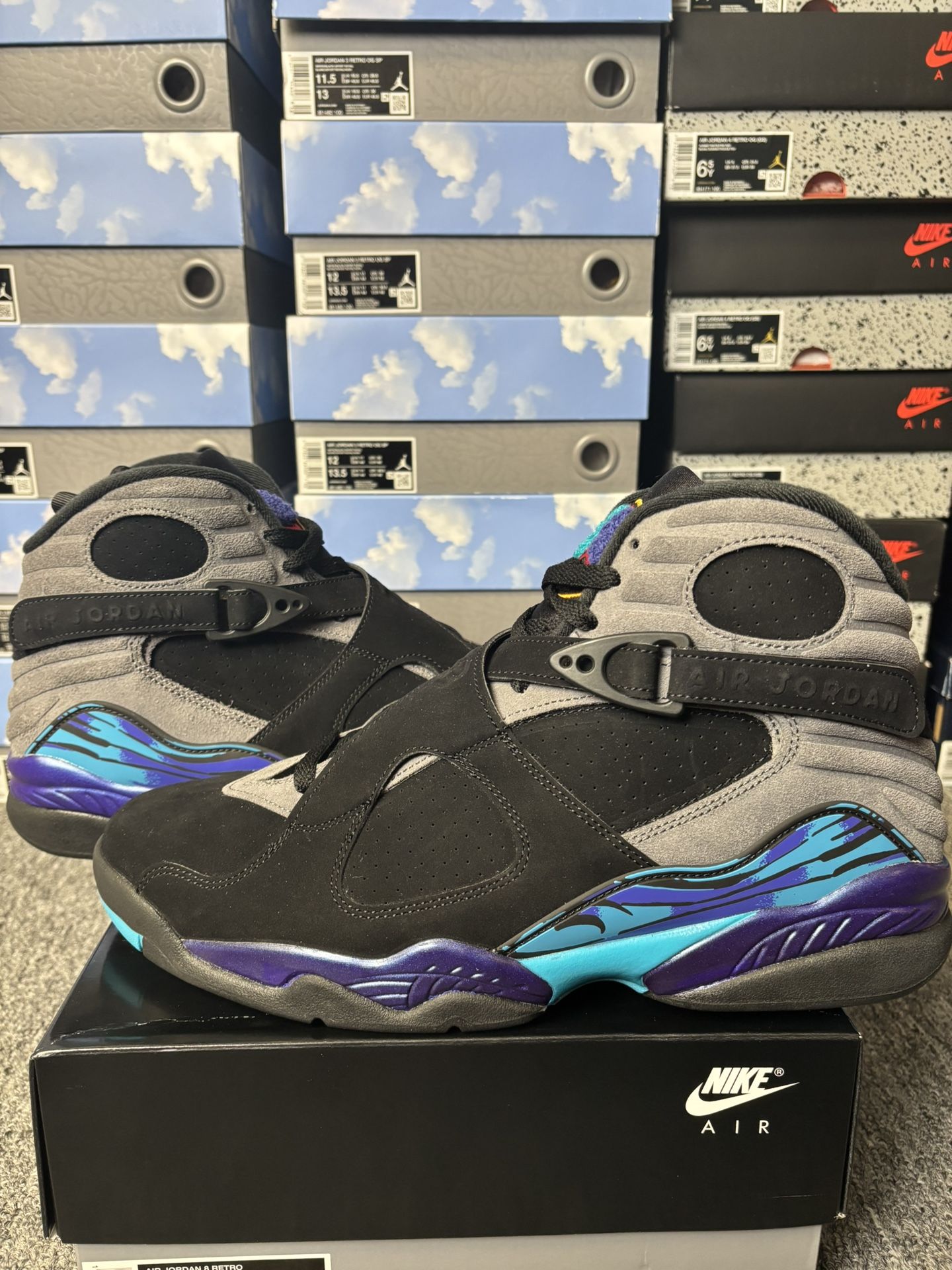 Jordan 8 Aqua Sizes: 13, 11