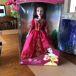 Disney Belle Porcelain Keepsake Doll $35 Sealed Box