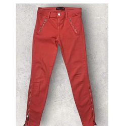 J BRAND Skinny Jeans Low Rise Red Women’s Size 24 