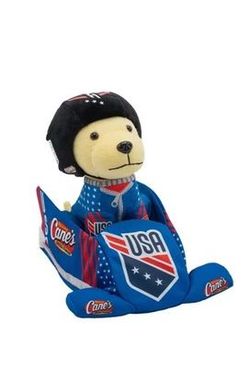 Raising Canes Limited Edition USA BOBSLED Plush Puppy Sealed New.