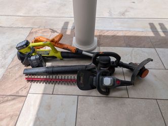 (4) assorted corded power lawn tools
