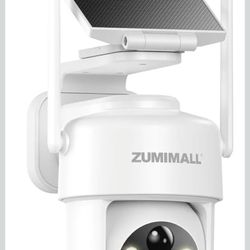 2K Solar Security Cameras Wireless Outdoor | 360° Cameras for Home Security | 2.4G WiFi, AI Detection