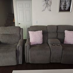 Electric Couch And Recliner 