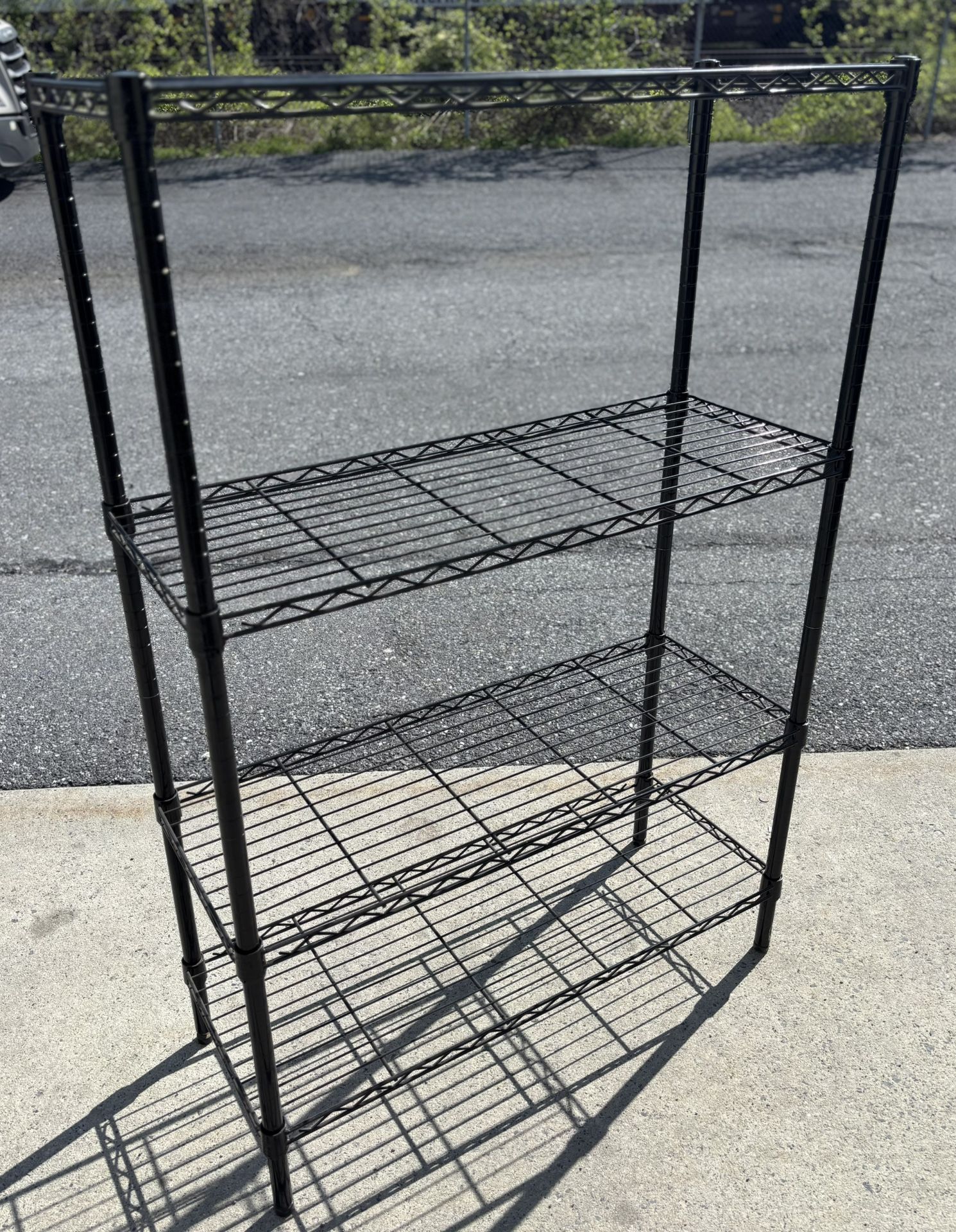 NSF Black Epoxy Wire Shelving 36”x14” - w 4 Shelves 