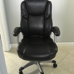 Black Office Chair Leather Perfect Condition