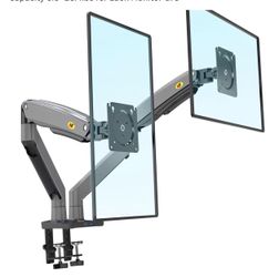 Computer Monitor Arm Fits 2 Screens up to 32'' with Load Capacity 6.6~26.4lbs for Each Monitor,