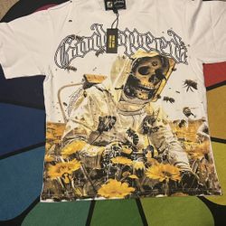godspeed t-shirt white x yellow