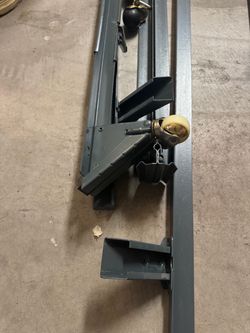 King metal bed frame with wheels