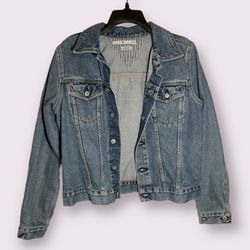 TOMMY HILFIGER Aura Core Vintage Jean Jacket, Womens Medium