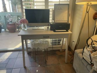 Office Desk And Canon Printer