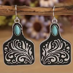 Southwest Boho Created Turquoise Earrings *See Our Other 800 Items*