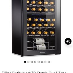 Wine Enthusiast 32-Bottle Dual Zone MAX Compressor Wine Cooler 