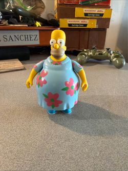 The Simpsons Homer Simpson in Marge Dress PVC Figure Collectible