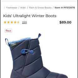 LL Bean Winter Boots Like New