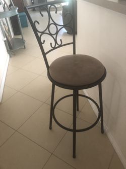 Brown bar stool