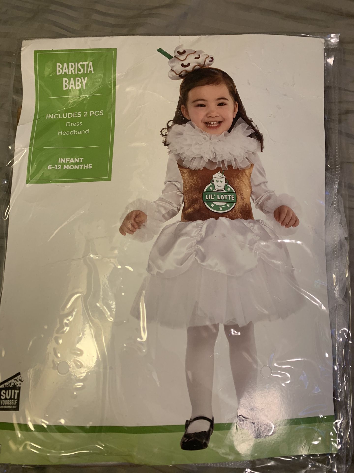 6-12 month coffee costume