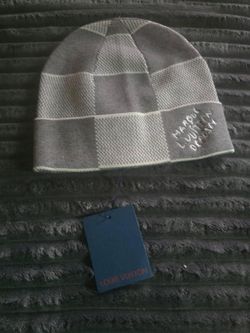 Grey beanie hat
