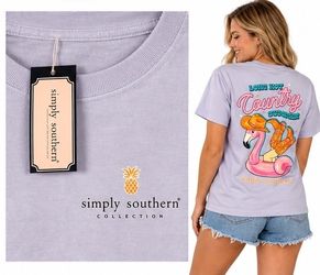 NWT Simply Southern Long Hot Country Summer Tee Small